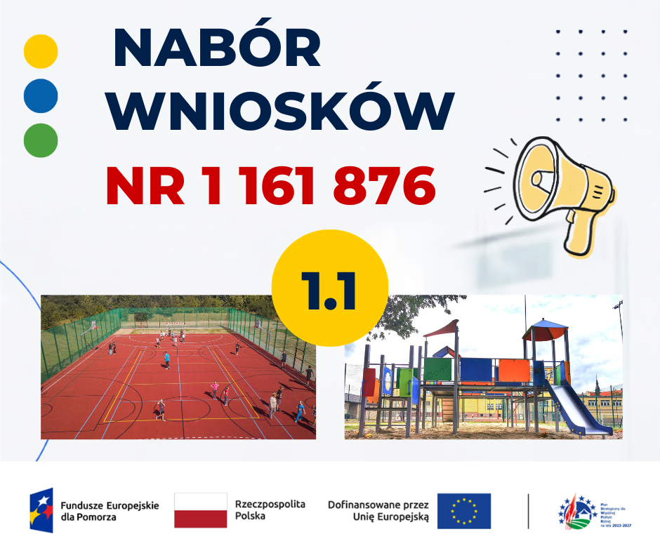 Nabór wniosków nr 1 161 876 w ramach przedsięwzięcia 1.1