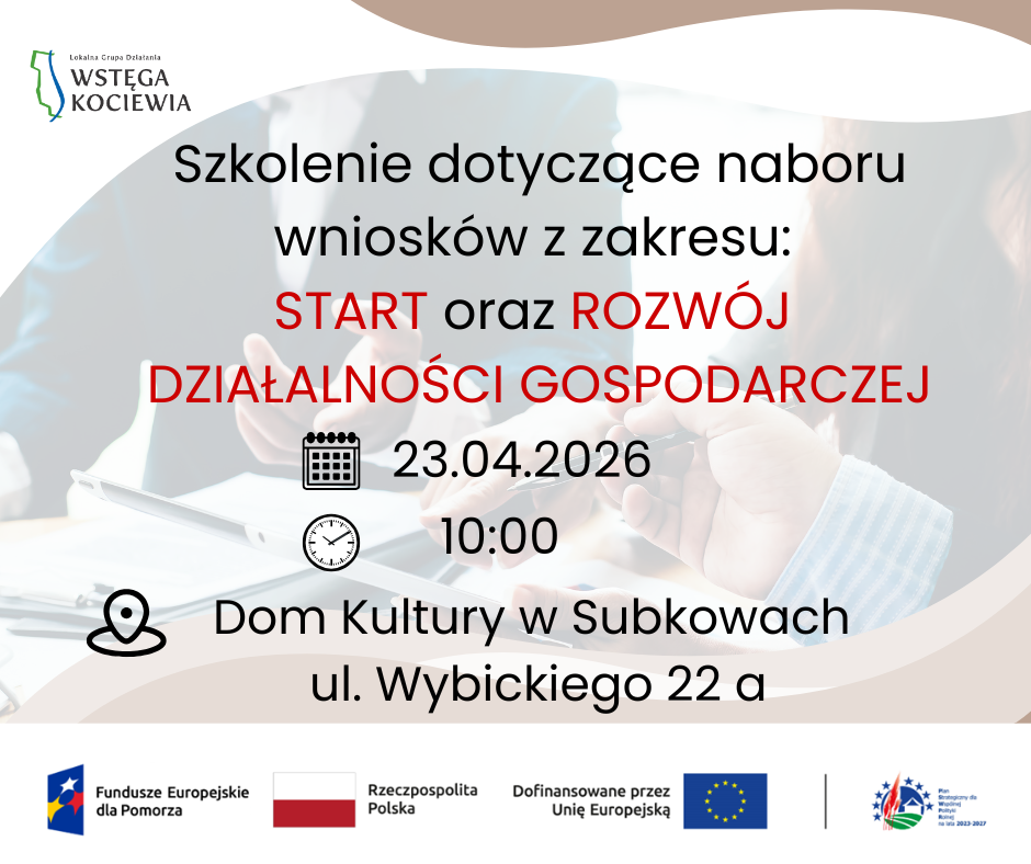 Zaproszenie na szkolenie dla przedsiębiorców