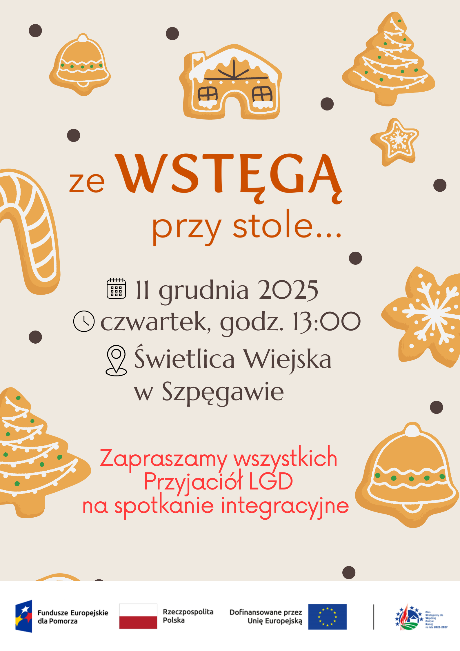 Przypomnienie – Weź udział w spotkaniu integracyjnym „Ze WSTĘGĄ przy stole”