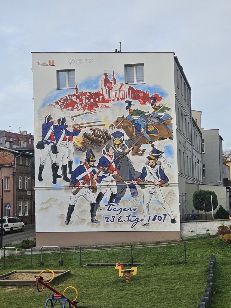 Wstęga Kociewia - Mural na ulicy Waskiej w Tczewie fot LOT KOCIEWIE 3