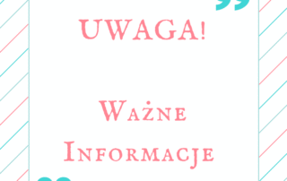Wstęga Kociewia - UWAGA wazne informacje