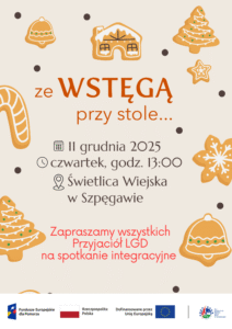 Wstęga Kociewia - ze wstega przy stole grudzien 2025