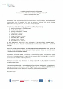 Wstęga Kociewia - protokol 25.11.2025 Rada skan pdf