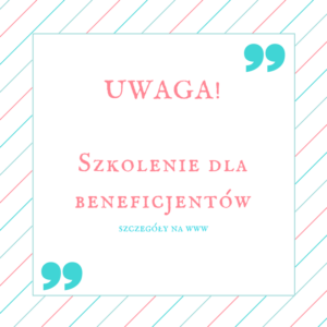Wstęga Kociewia - UWAGA szkolenie