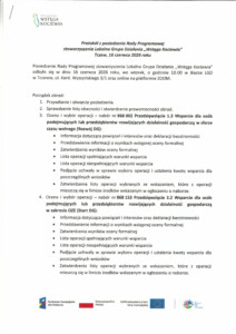 Wstęga Kociewia - protokol z posiedzenia Rady Programowej 16.06.26 pdf