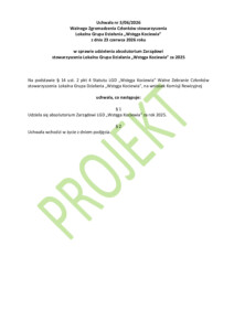 Wstęga Kociewia - uchwala WZC LGD WK 3 2026 absolutorium za 2025 pdf