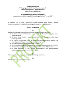 Wstęga Kociewia - uchwala WZC LGD WK 4 2026 skladki na 2027 pdf